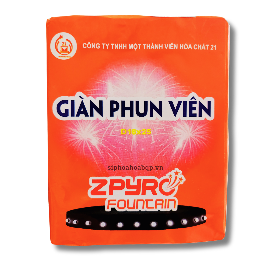 Pháo Hoa Giàn Phun Viên Ống cao Z121 Bộ Quốc Phòng